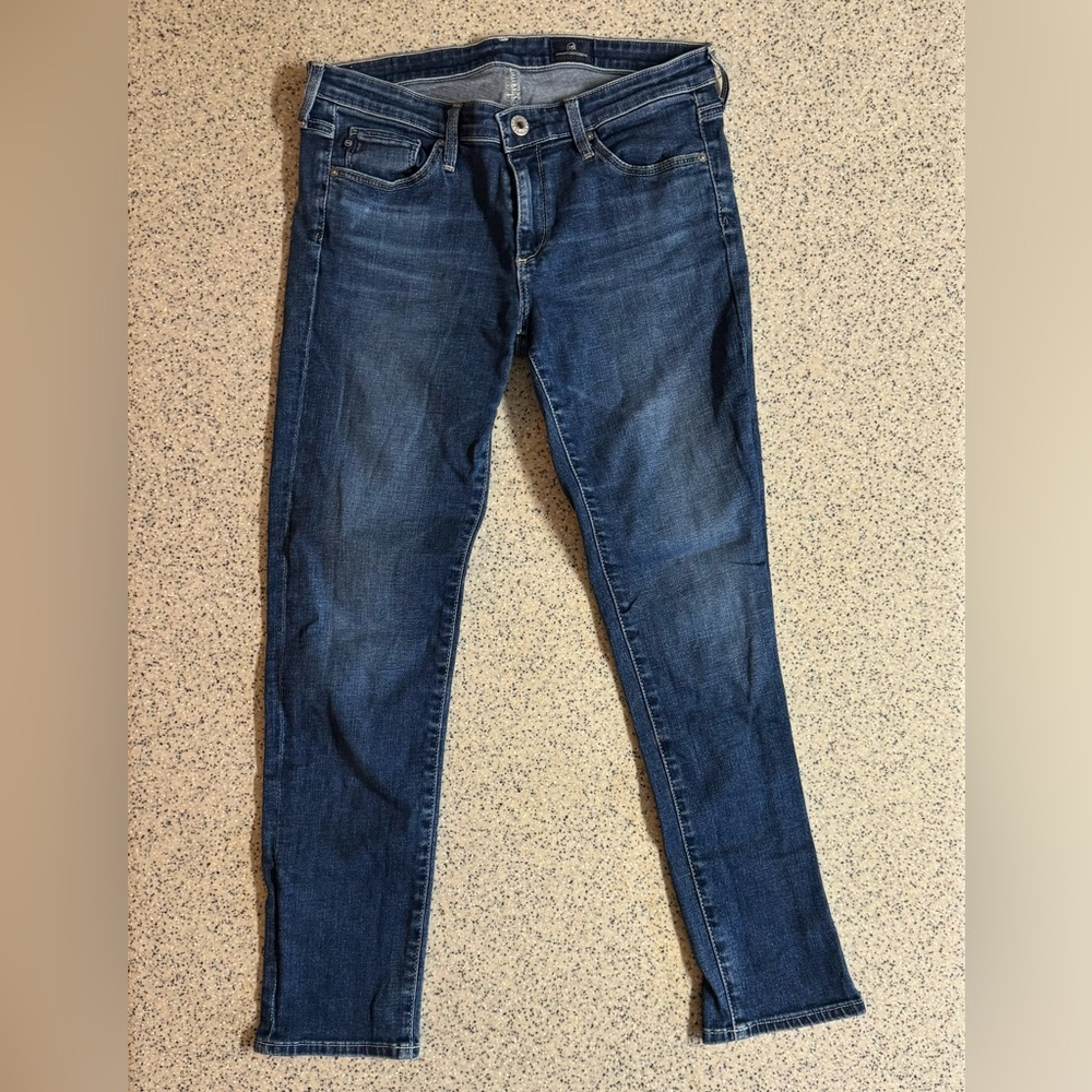 Y2K AG Adriano Goldschmied -Blue dark wash denim skinny jeans.Size 27